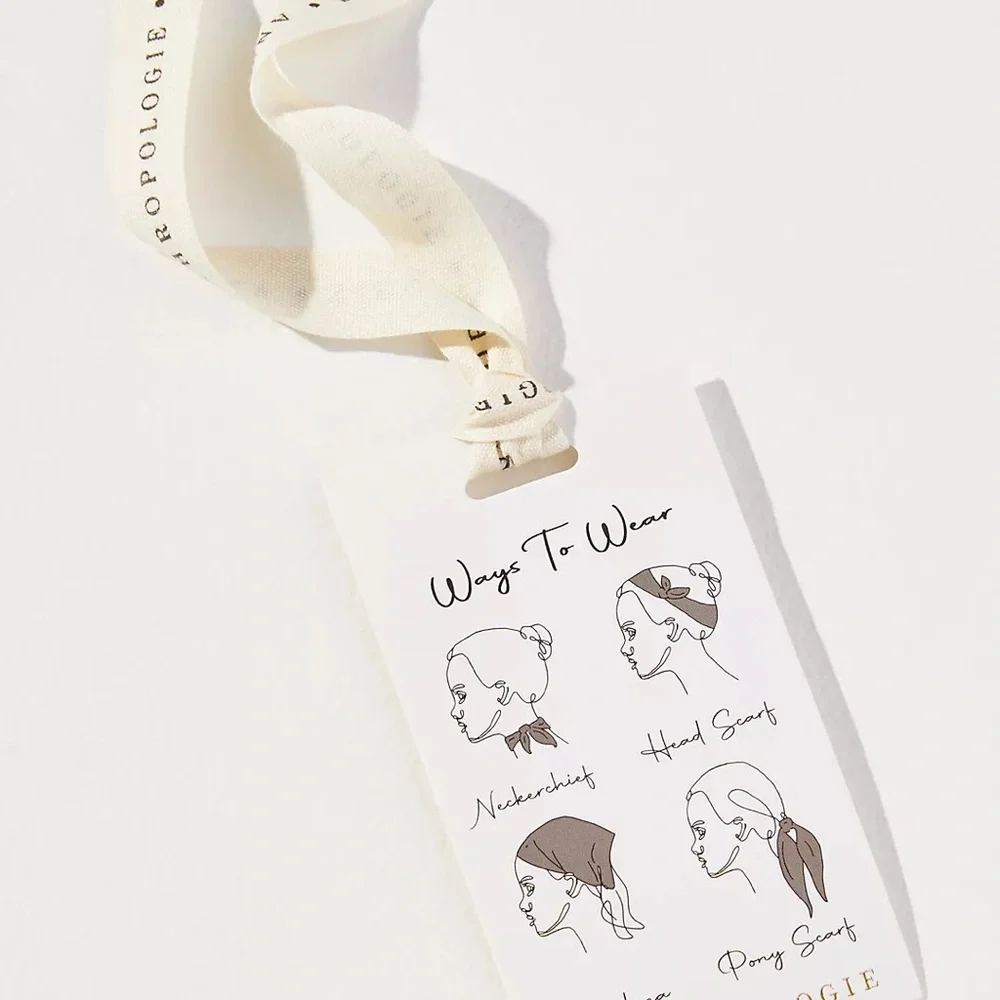 Anthropologie-Floral Crochet Hair Scarf